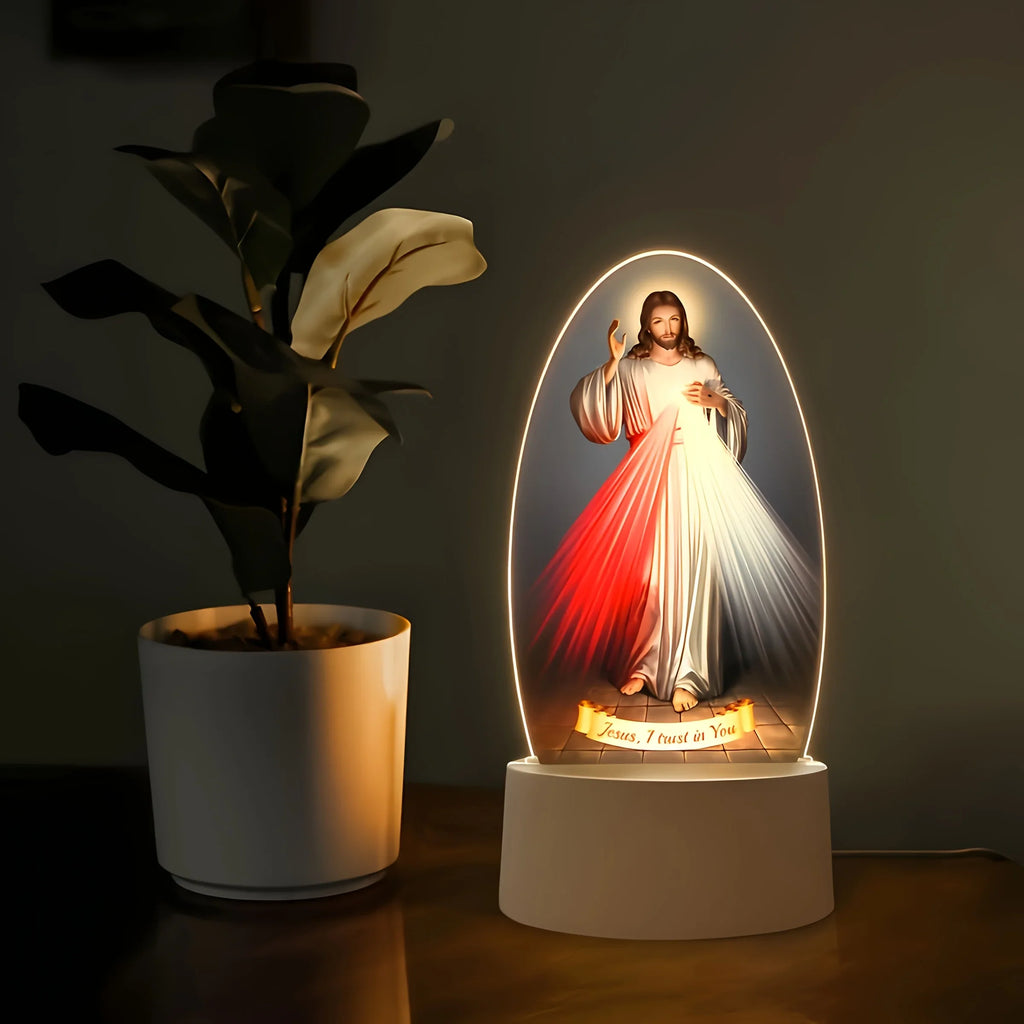 Luz noturna de Jesus em ambiente marfim Aura555 – vista 3