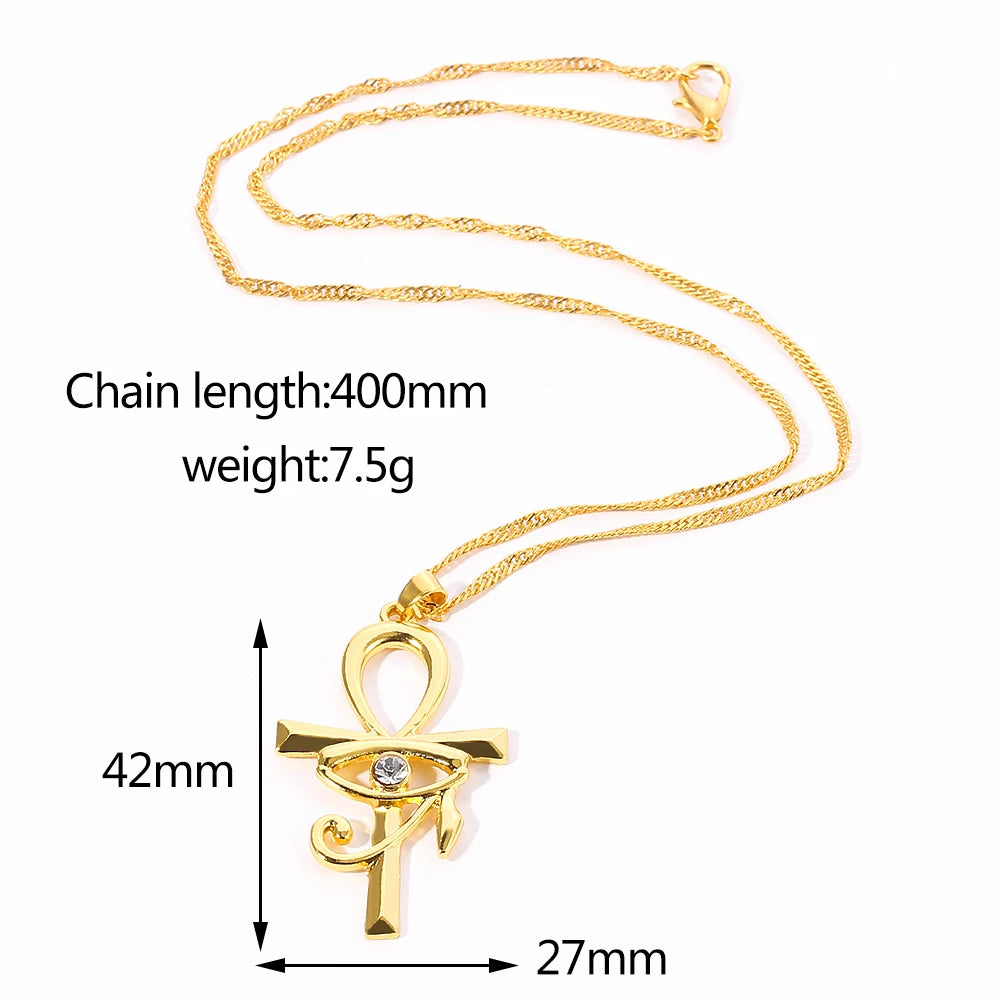 COLAR ANKH COM OLHO DE HÓRUS
