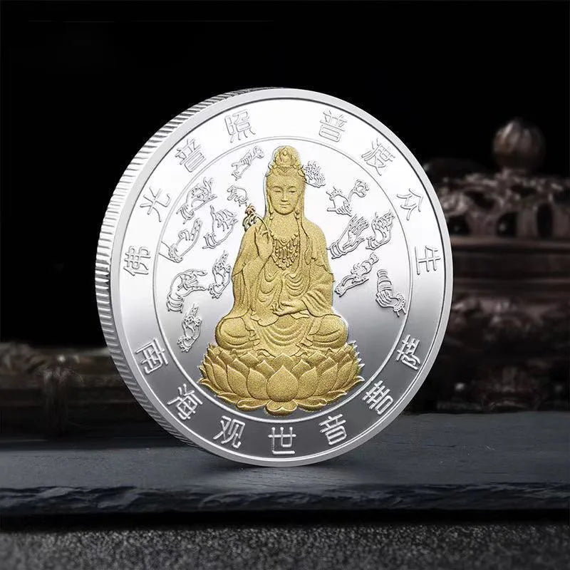 Moeda budista de Guanyin – vista 3