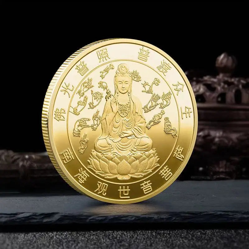 Moeda budista de Guanyin – vista 4
