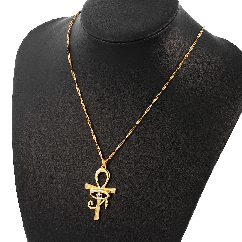 COLAR ANKH COM OLHO DE HÓRUS
