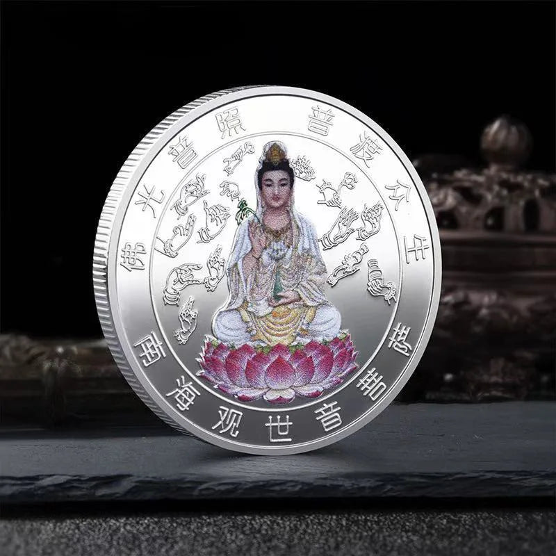 Moeda budista de Guanyin – vista 2