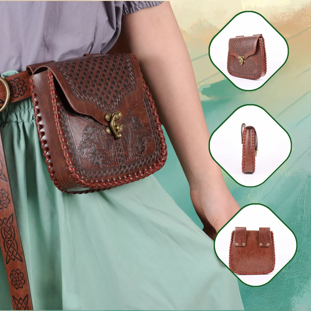 BOLSA DE CINTURA VIKING — ESTILO E FANTASIA