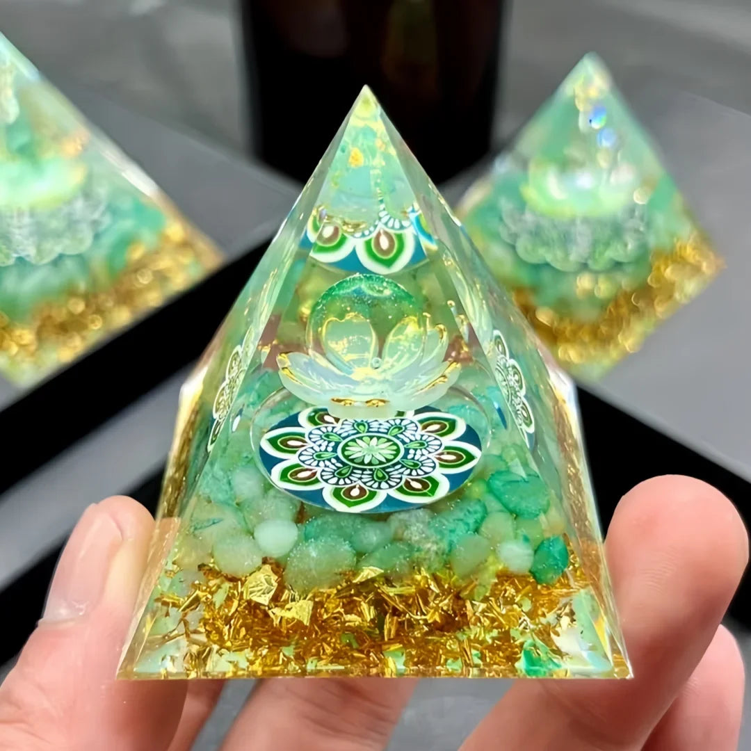 Pirâmide de aventurina verde – vista 4