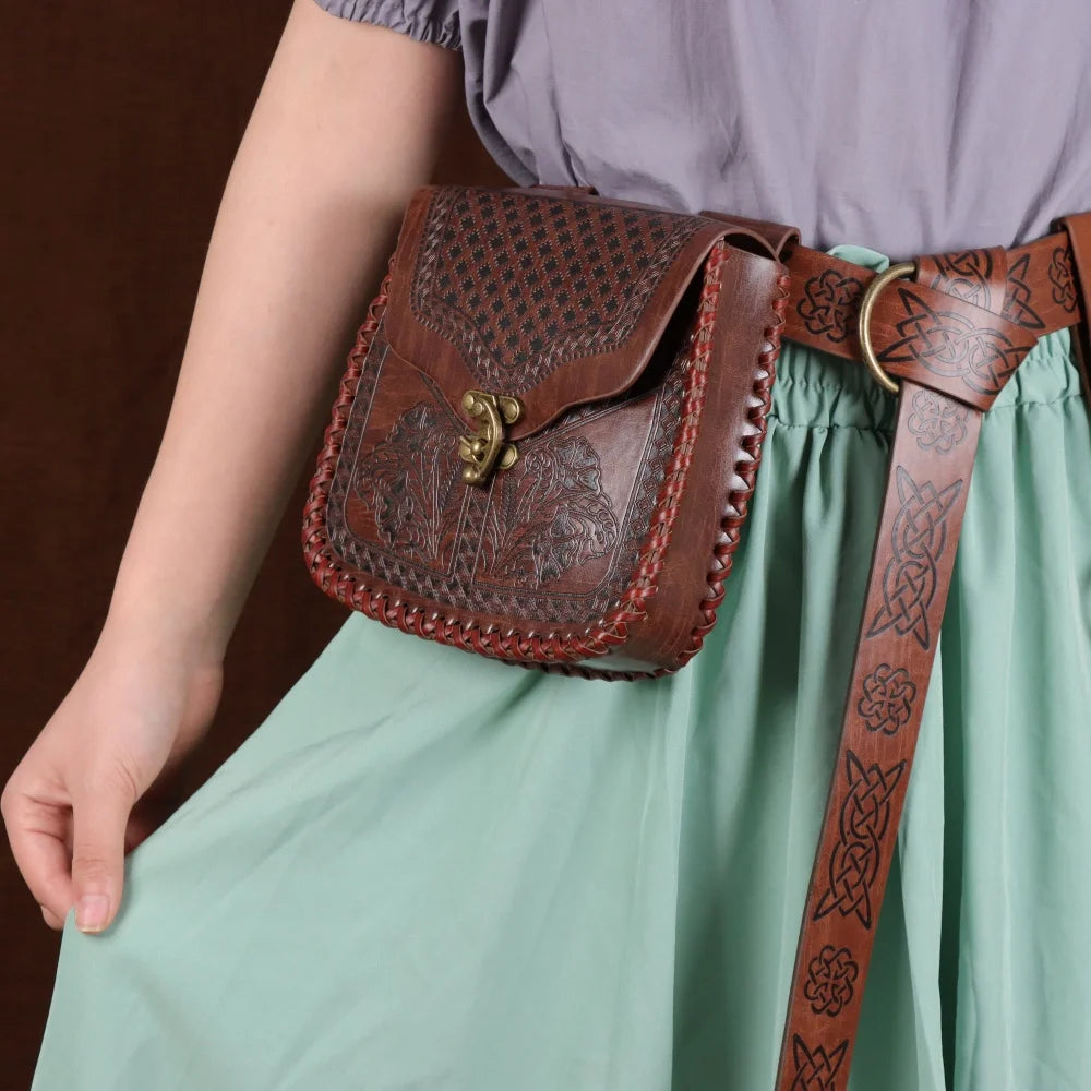BOLSA DE CINTURA VIKING — ESTILO E FANTASIA