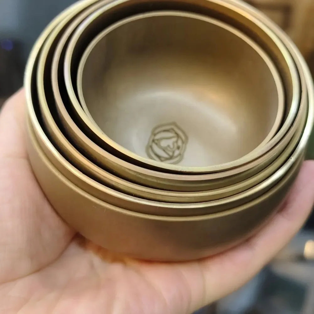 CONJUNTO DE 7 MINI TIGELAS SONORAS — SOM E CONTEMPLAÇÃO