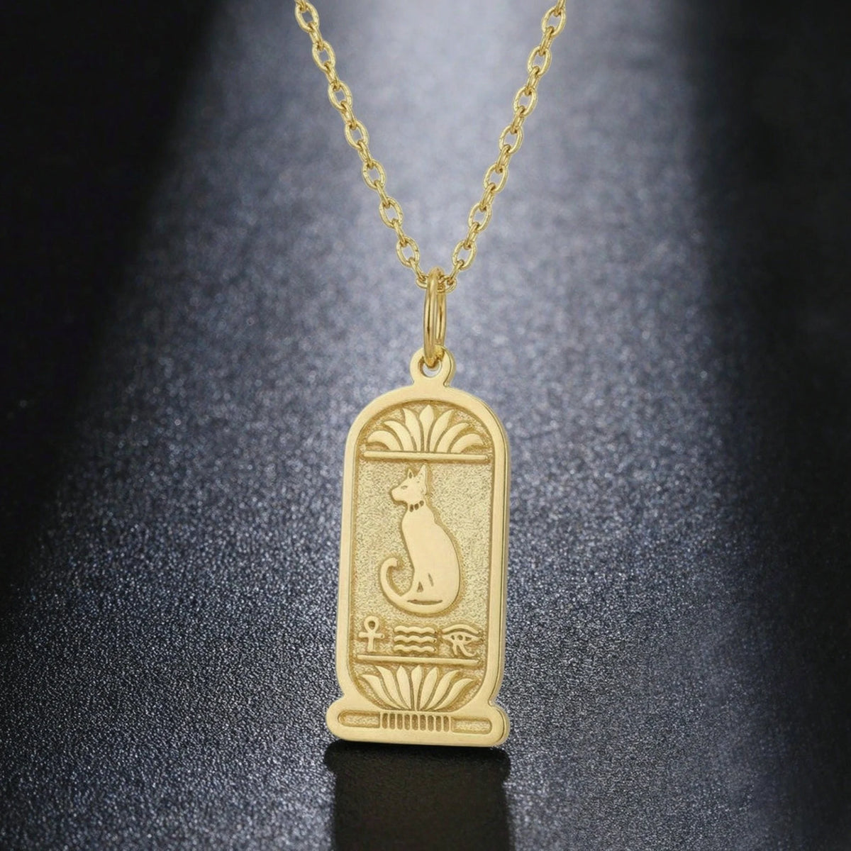COLAR BASTET EM AÇO – O ENCANTO DO EGITO