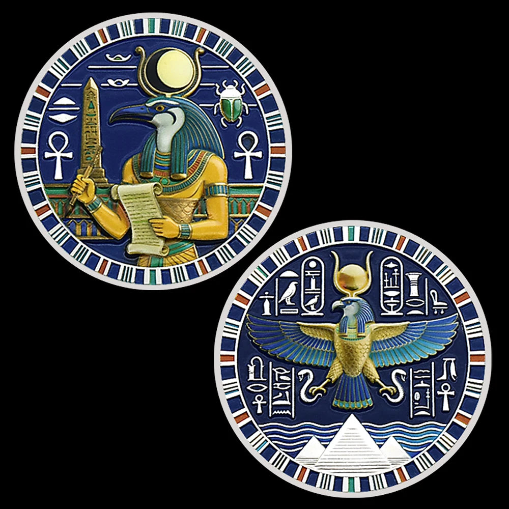 MOEDA DE THOTH — SABEDORIA DO EGITO · 4 MODELOS