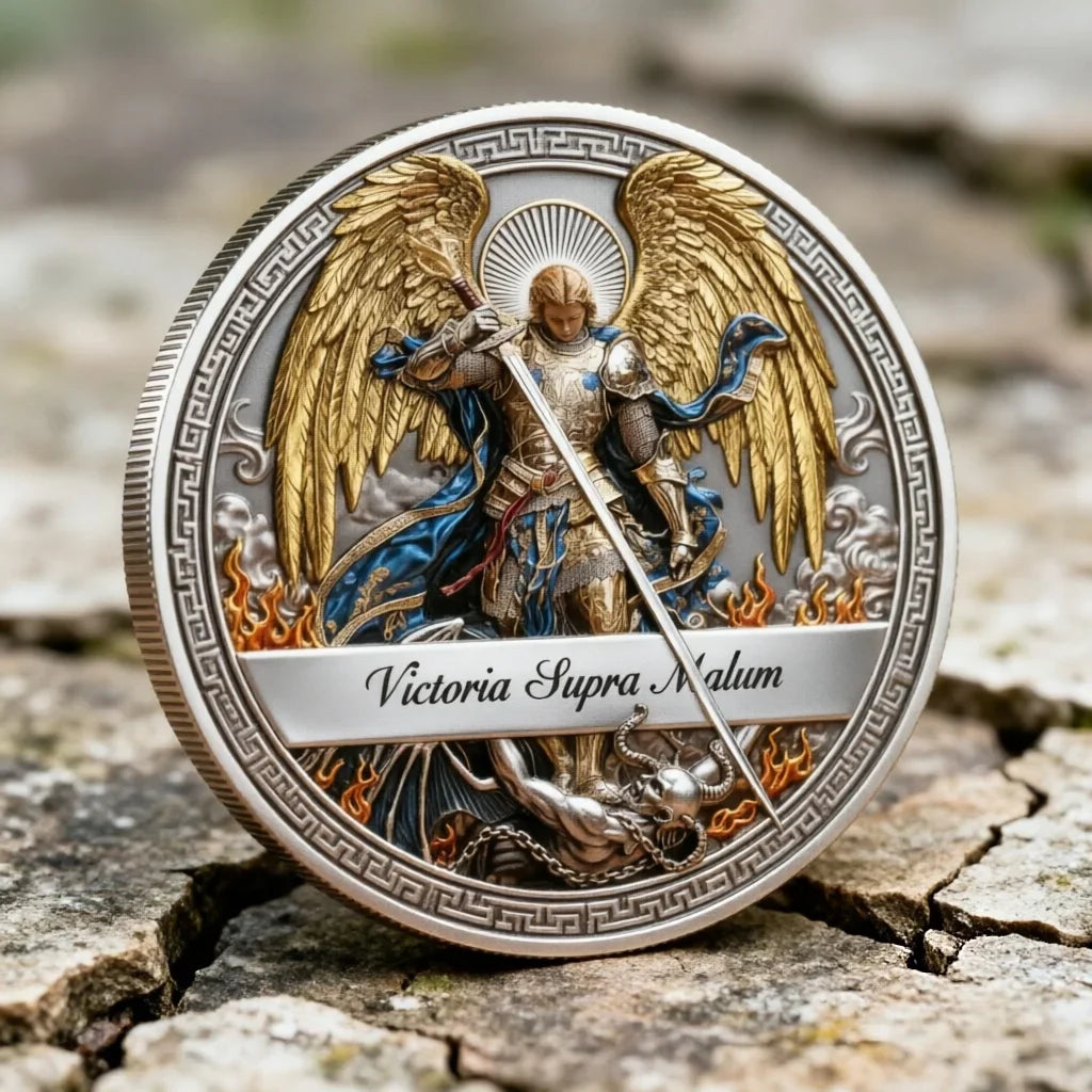 Moeda 3D de São Miguel Arcanjo – vista 4