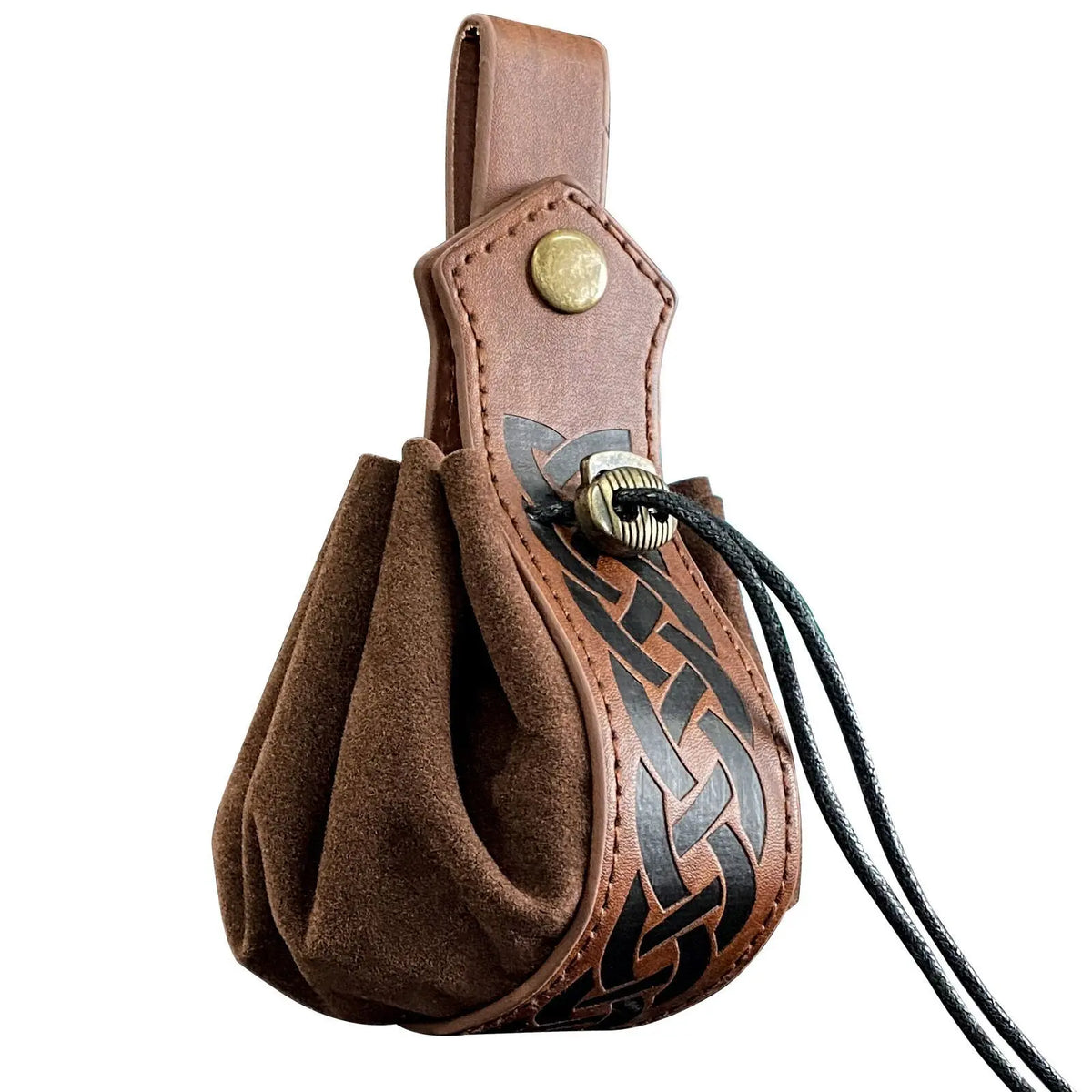 BOLSA DE CINTURA MEDIEVAL COM CORDÃO — ENCANTO E ESTILO