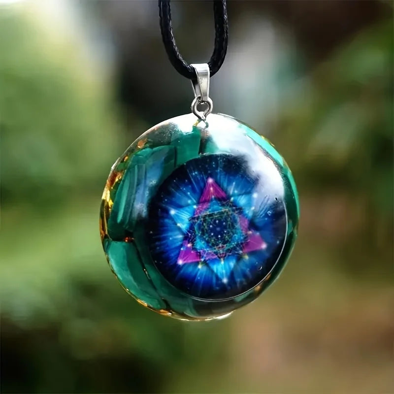 Pingente de orgonite com Sri Yantra – vista 1