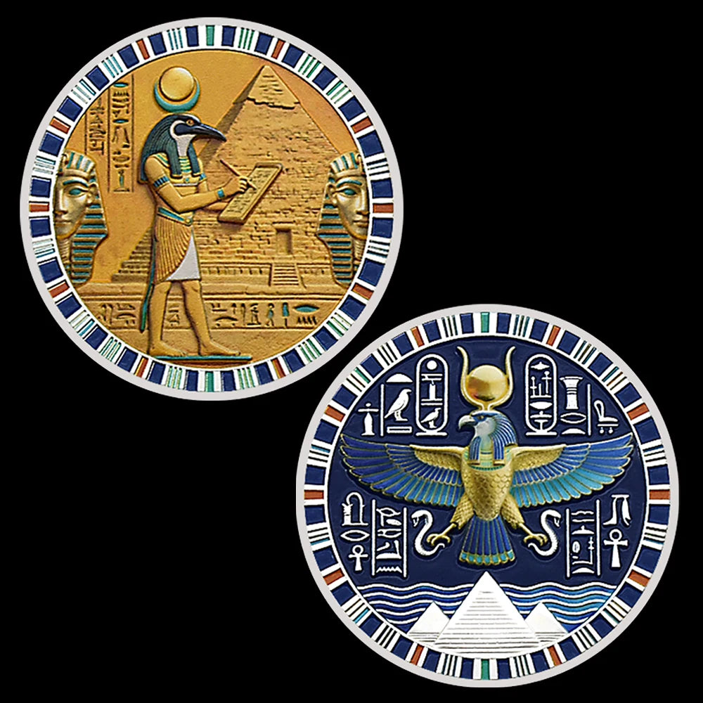 MOEDA DE THOTH — SABEDORIA DO EGITO · 4 MODELOS
