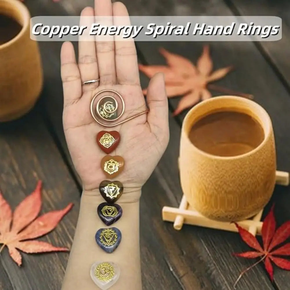 ESPIRAL DE COBRE PARA A MÃO — PRESENÇA E INTENÇÃO