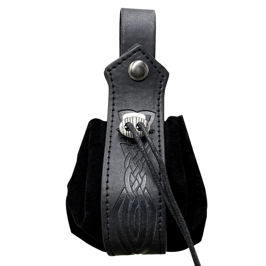 BOLSA DE CINTURA MEDIEVAL COM CORDÃO — ENCANTO E ESTILO