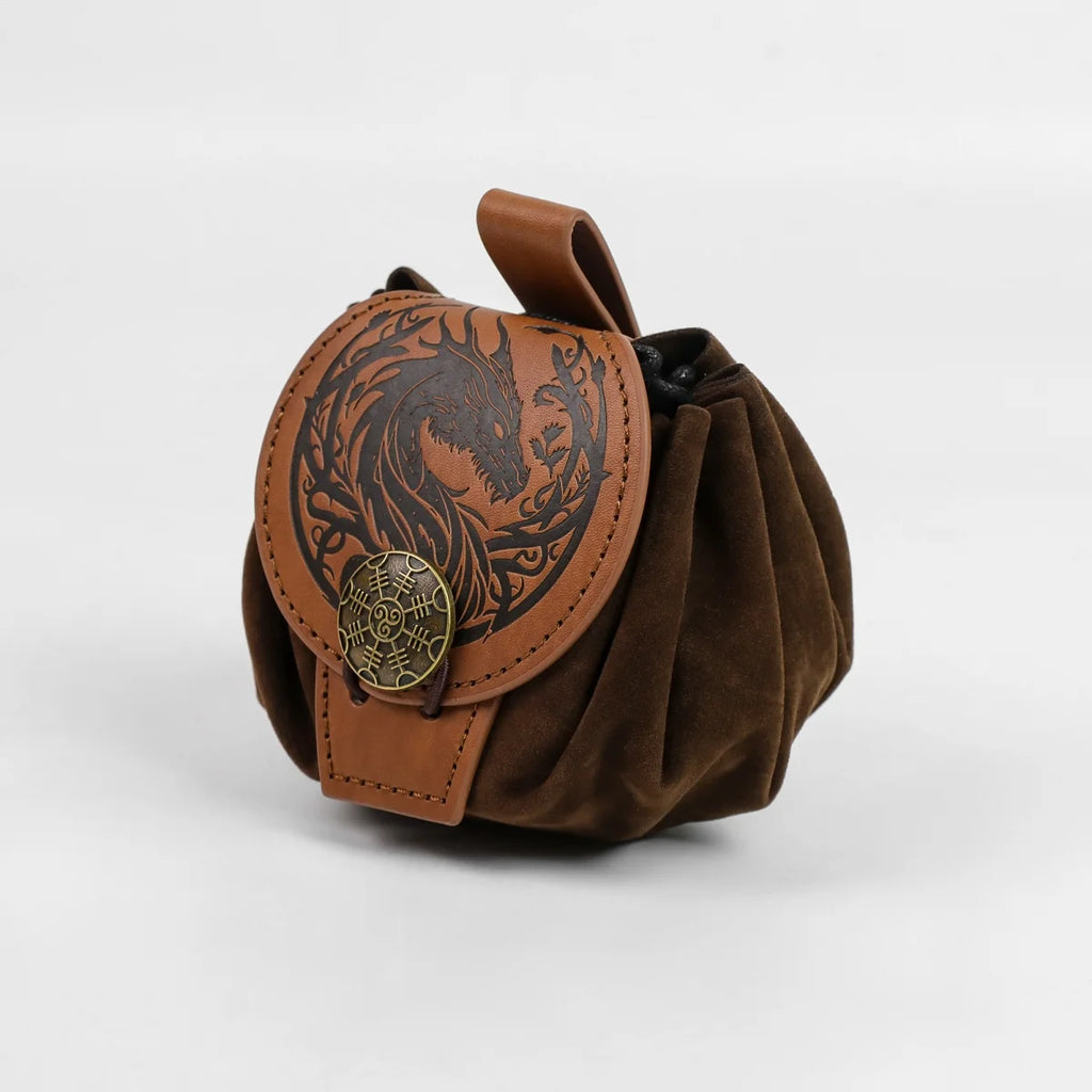 BOLSA DE CINTURA COM CORDÃO — INSPIRAÇÃO MEDIEVAL