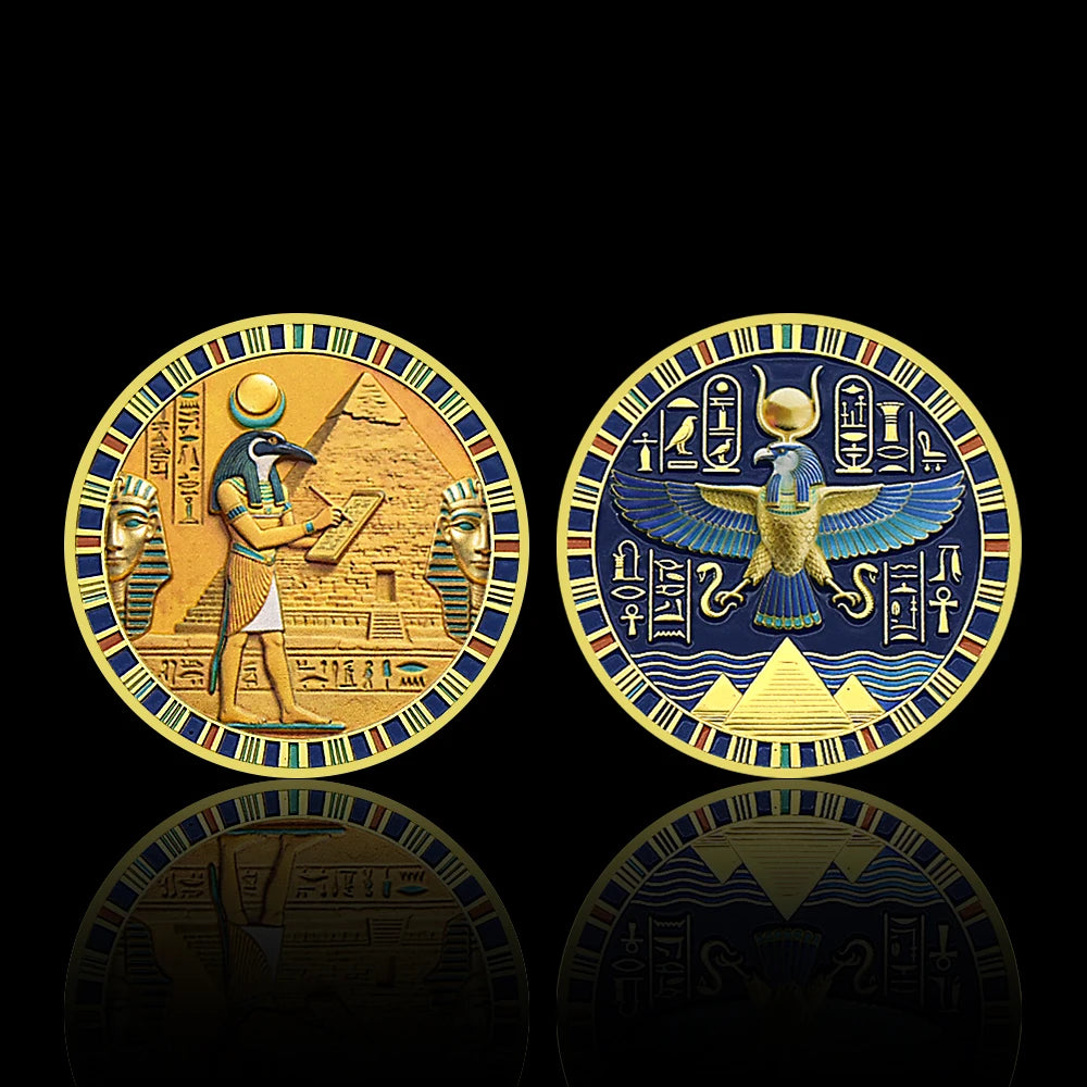 MOEDA DE THOTH — SABEDORIA DO EGITO · 4 MODELOS