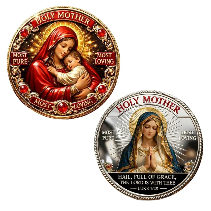 Moedas comemorativas da Santa Mãe – vista 1