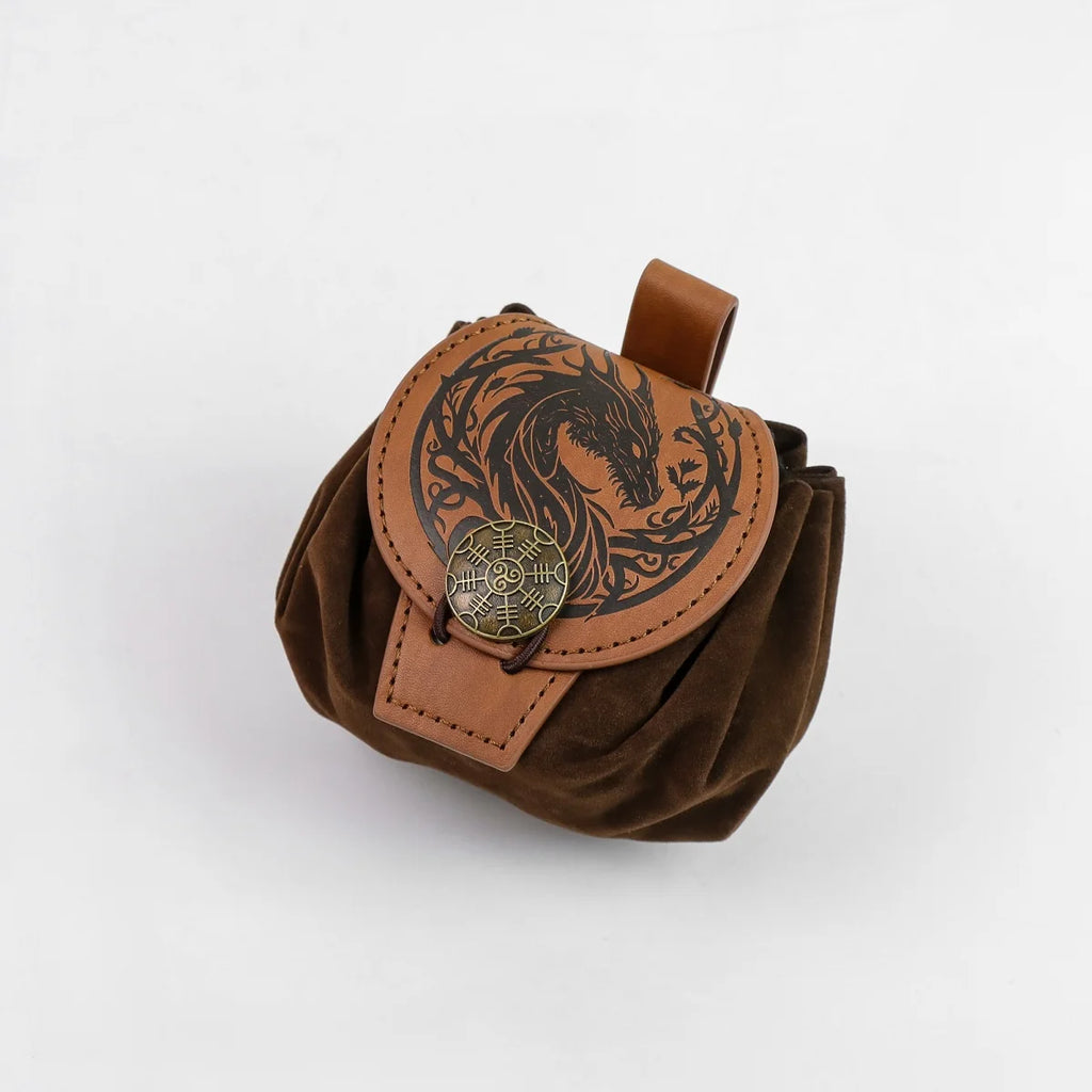 BOLSA DE CINTURA COM CORDÃO — INSPIRAÇÃO MEDIEVAL
