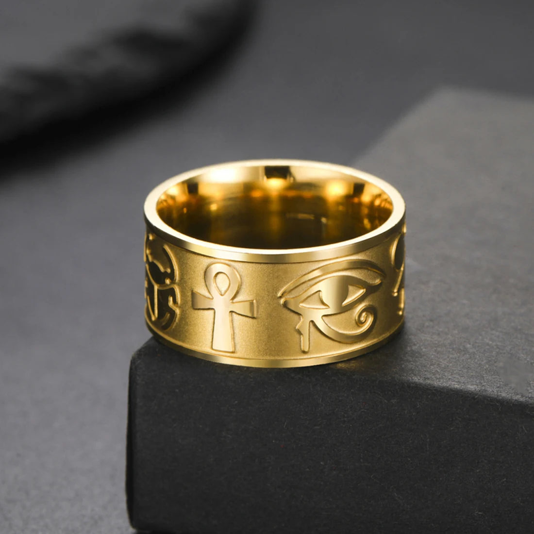 ANEL SÍMBOLOS DO EGITO – ANKH E OLHO DE HÓRUS
