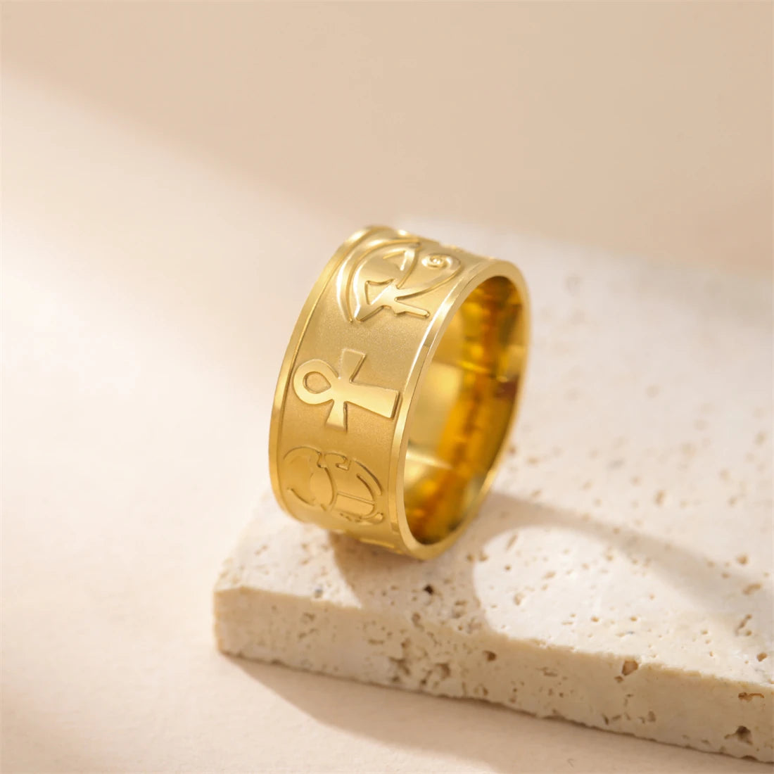 ANEL SÍMBOLOS DO EGITO – ANKH E OLHO DE HÓRUS