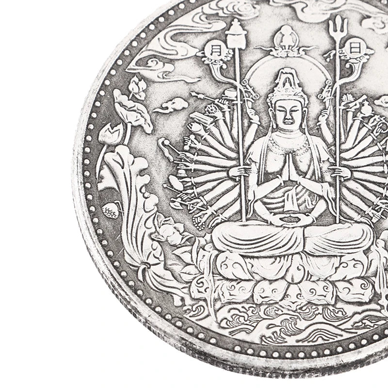 MOEDA GUANYIN DE MIL BRAÇOS — COMPAIXÃO E CONTEMPLAÇÃO