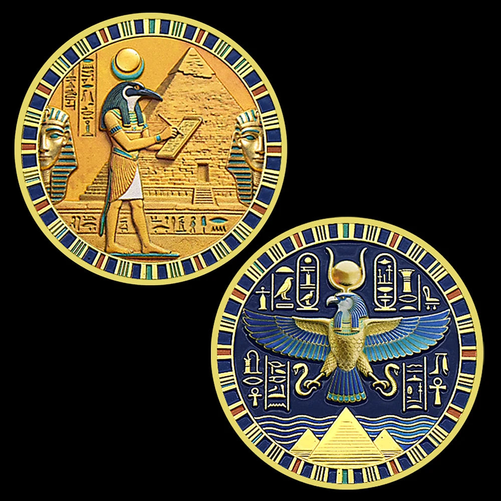 MOEDA DE THOTH — SABEDORIA DO EGITO · 4 MODELOS