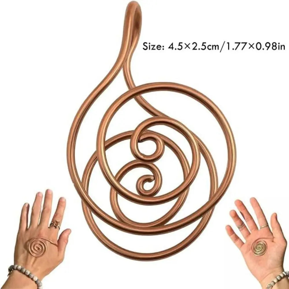 ESPIRAL DE COBRE PARA A MÃO — PRESENÇA E INTENÇÃO