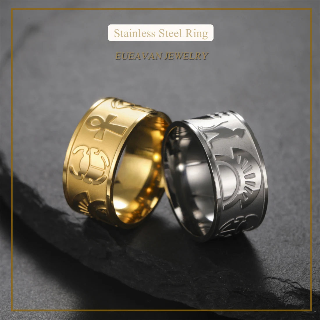 ANEL SÍMBOLOS DO EGITO – ANKH E OLHO DE HÓRUS