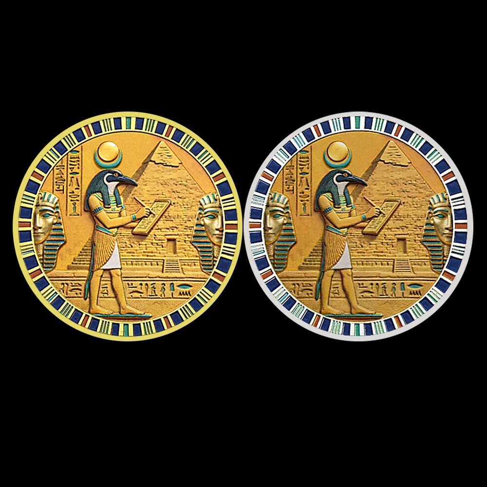 MOEDA DE THOTH — SABEDORIA DO EGITO · 4 MODELOS