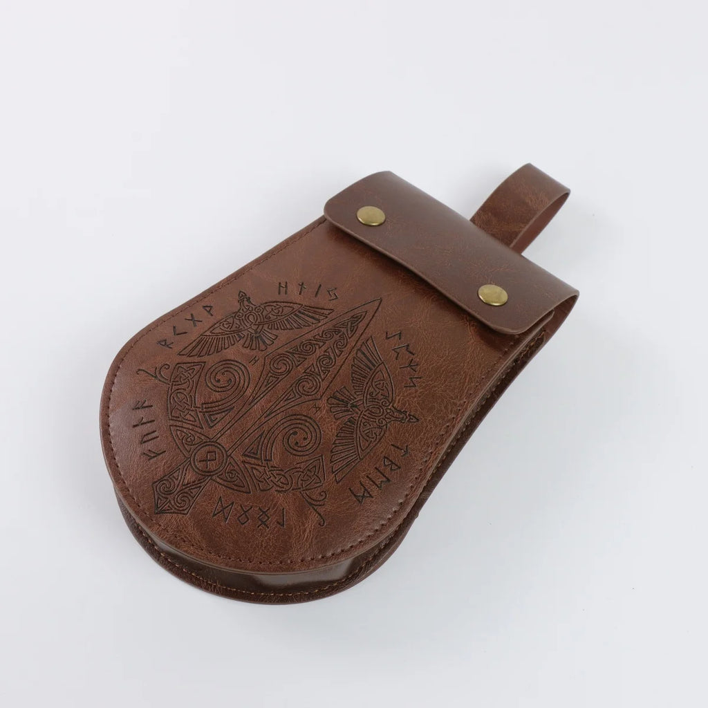 BOLSA MEDIEVAL COM RELEVO — UM TOQUE NÓRDICO