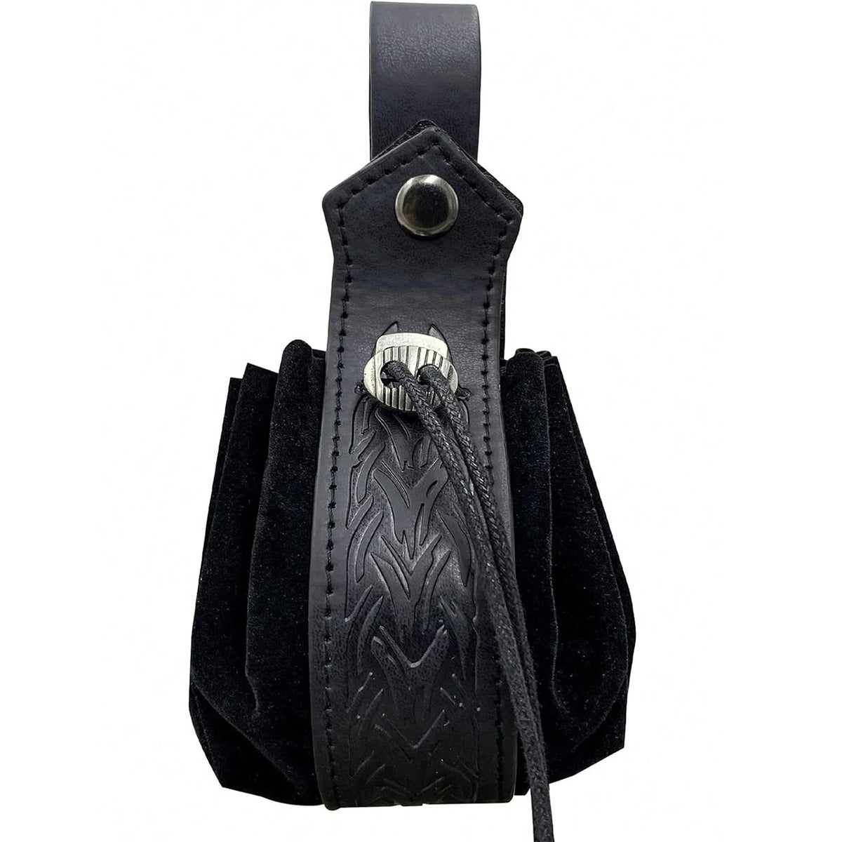 BOLSA DE CINTURA MEDIEVAL COM CORDÃO — ENCANTO E ESTILO