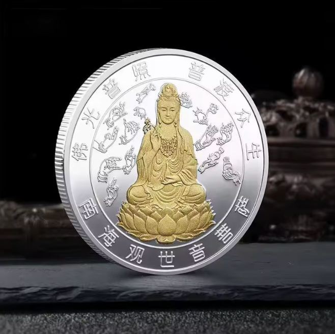 SÉRIE DE MOEDAS BUDISTAS – GUANYIN E FIGURAS DE SABEDORIA