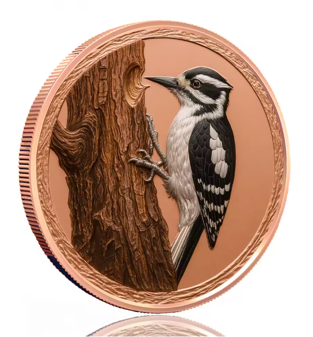 SÉRIE DE MOEDAS PÁSSAROS DA FLORESTA EM COBRE .999 – LIBERDADE E NATUREZA