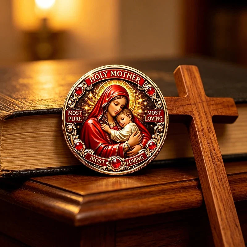 Moedas comemorativas da Santa Mãe – vista 3
