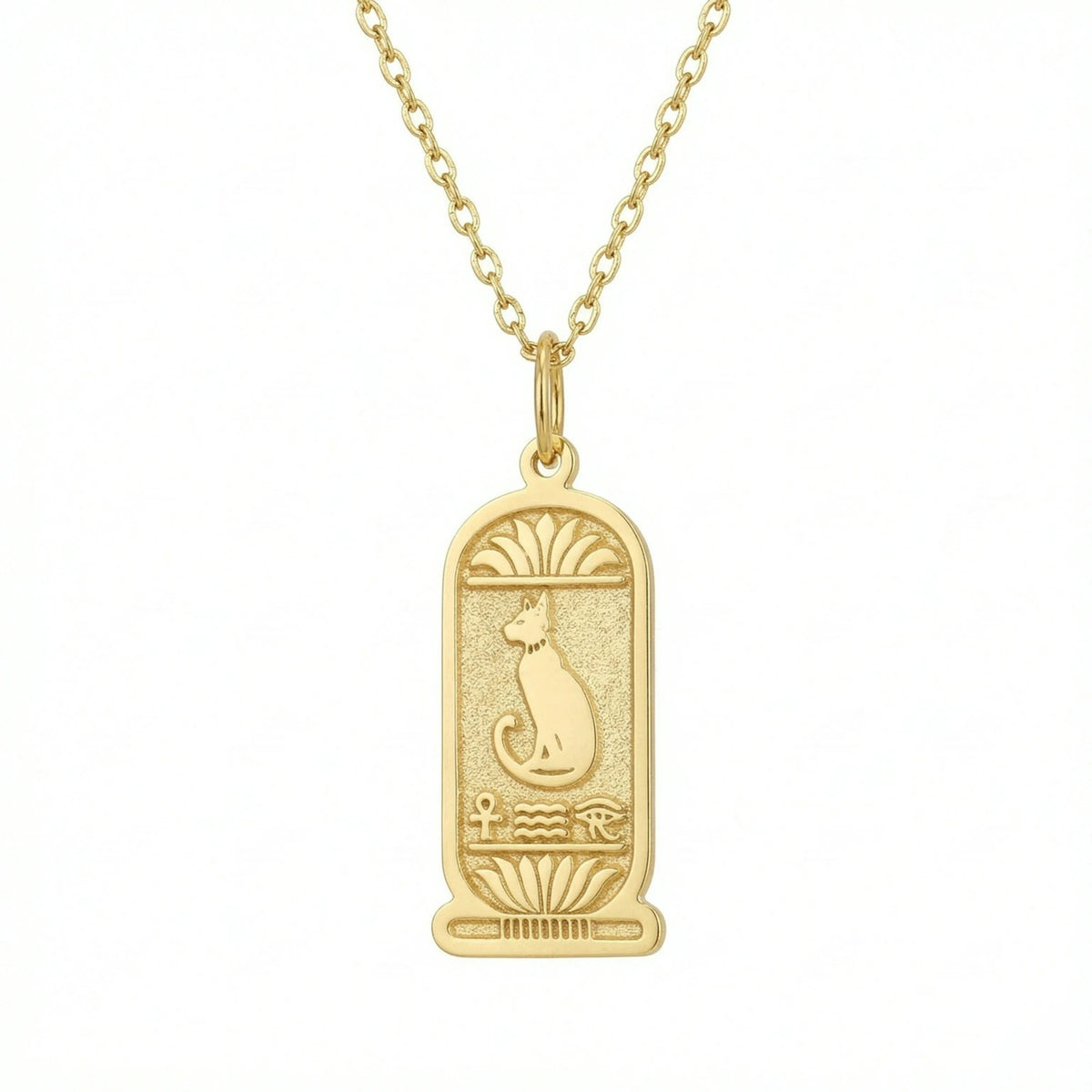 COLAR BASTET EM AÇO – O ENCANTO DO EGITO