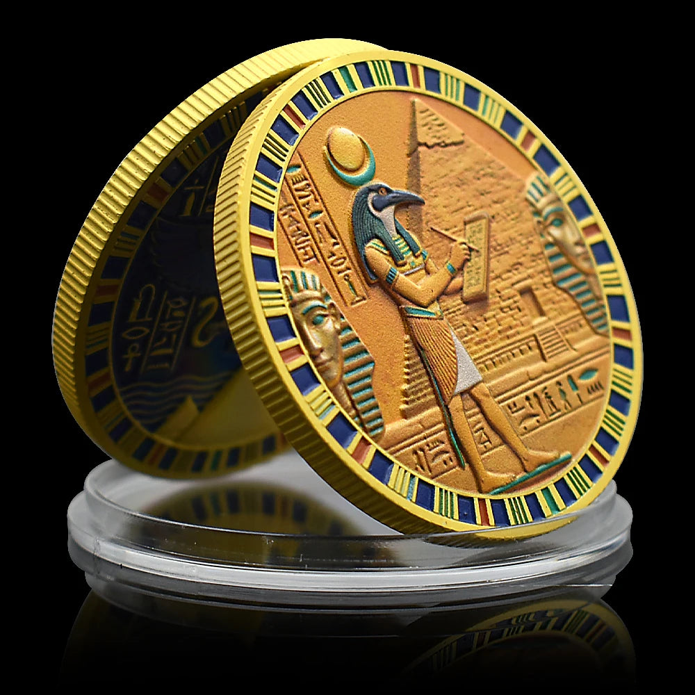 MOEDA DE THOTH — SABEDORIA DO EGITO · 4 MODELOS