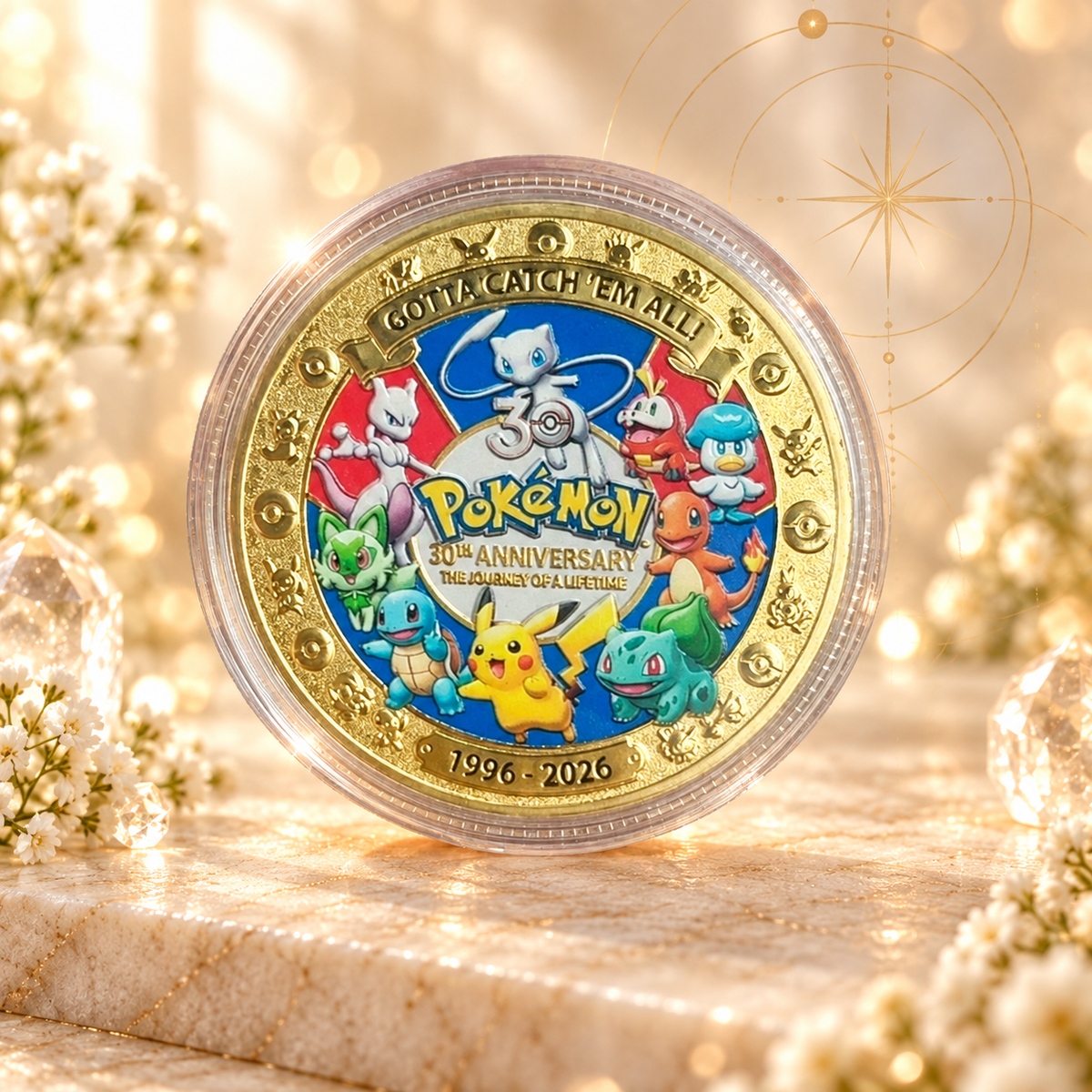 Moeda Pokémon 30 Anos — Memórias de uma Aventura — apresentação AURA555