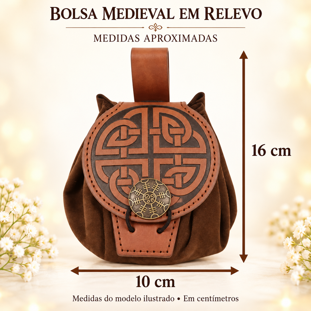 Medidas aproximadas do modelo ilustrado: 16 × 10 cm.