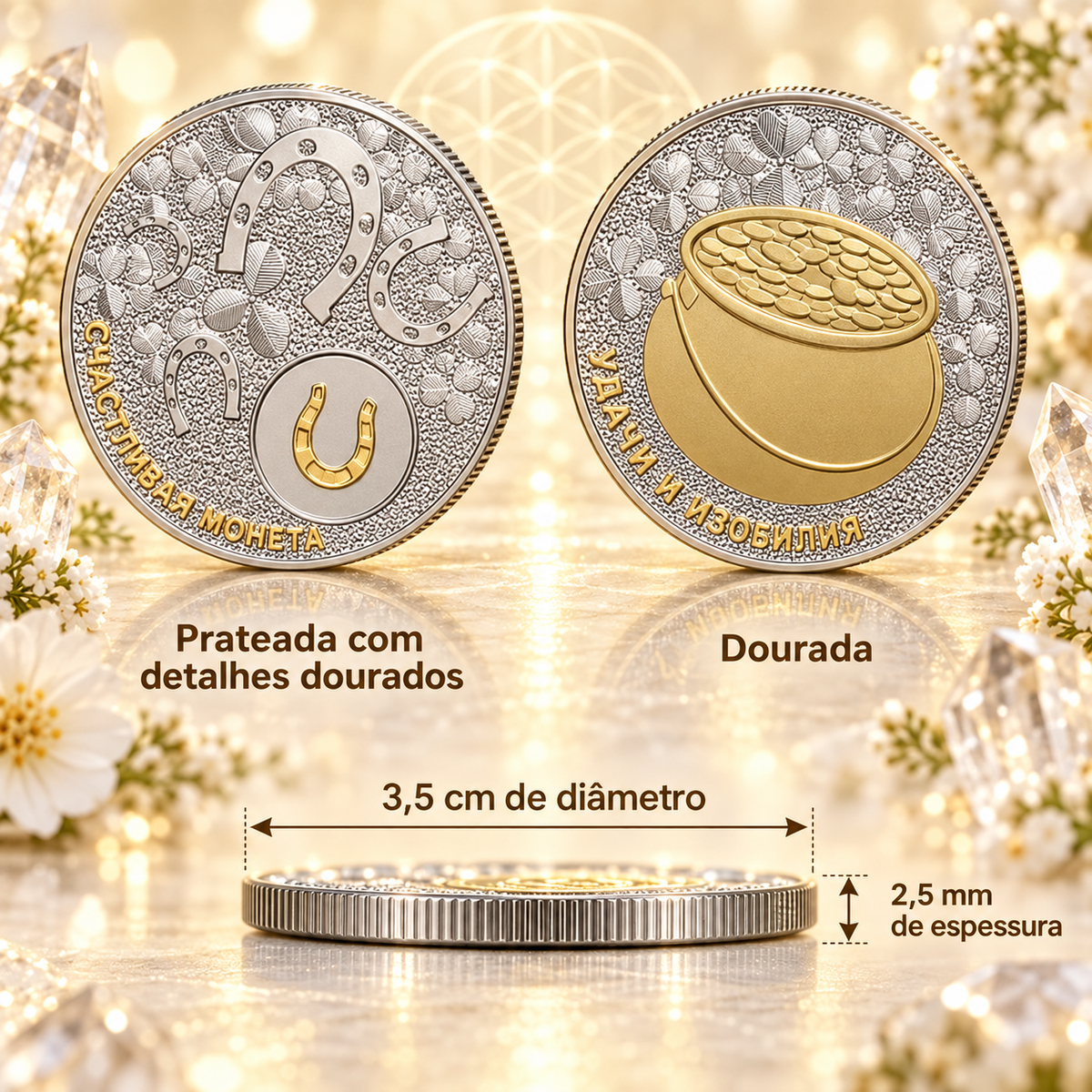 MOEDA DA SORTE, UM SÍMBOLO PARA ATRAIR ABUNDÂNCIA