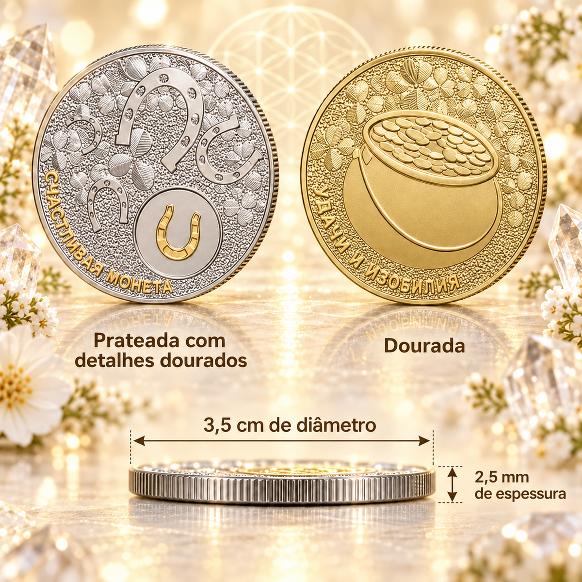 MOEDA DA SORTE, UM SÍMBOLO PARA ATRAIR ABUNDÂNCIA
